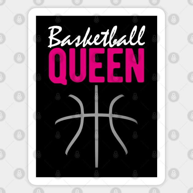 Basketball Queen - Girls Women Basketball Magnet by HappyGiftArt